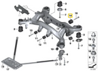 Silentblocks de poliuretano 90SH IRP para diferencial de BMW E8x E9x no M