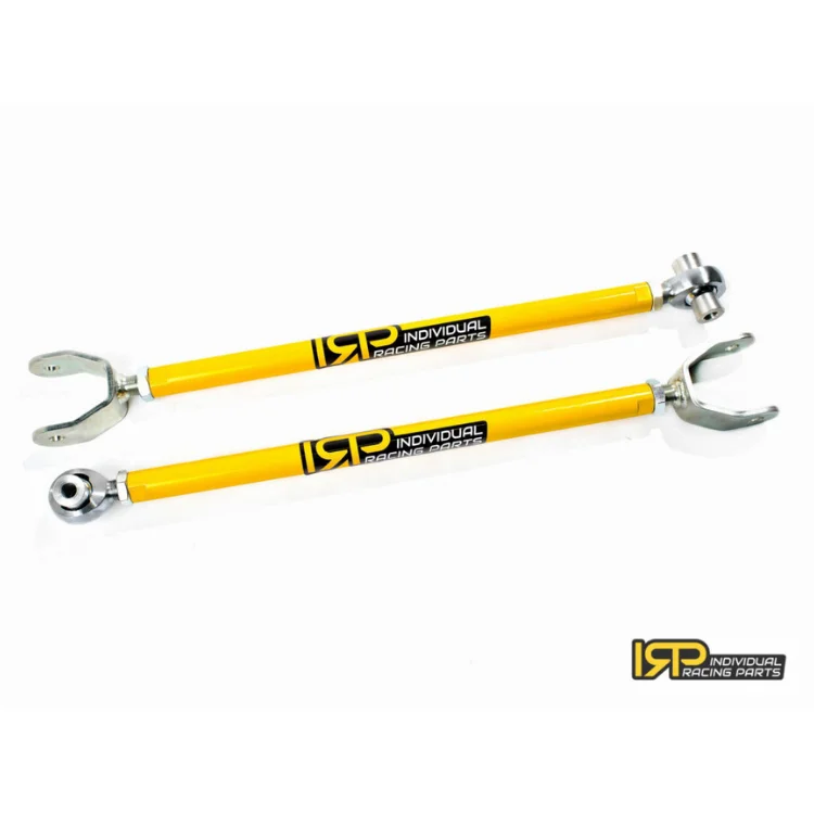 Brazos inferiores traseros de caída IRP de acero con rodamientos Fluro Motorsport para BMW E36 E46