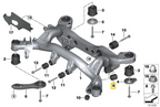 Silentblocks de aluminio IRP para subchasis trasero BMW E8x E9x F87 M2 F80 M3 F82 M4 G87 M2 G80 M30 G82 83 M4