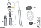 Soportes de amortiguador traseros IRP con inserciones de poliuretano para BMW E30 E36 E36/5 E36/7 E36/8 E46 E85 E86