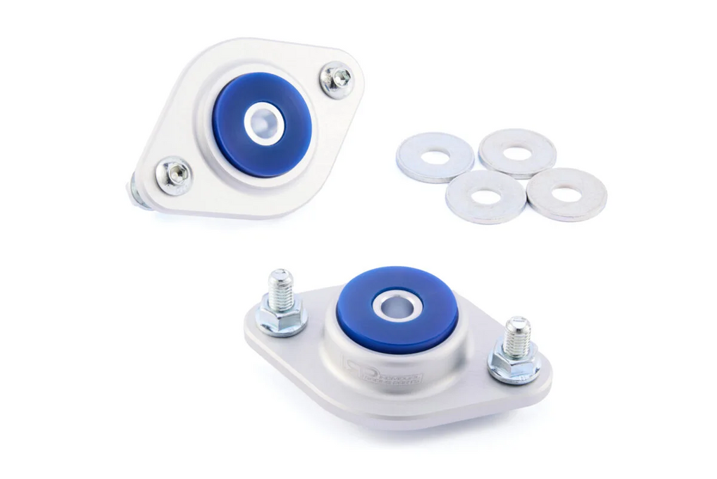 Soportes de amortiguador traseros IRP con inserciones de poliuretano para BMW E30 E36 E36/5 E36/7 E36/8 E46 E85 E86