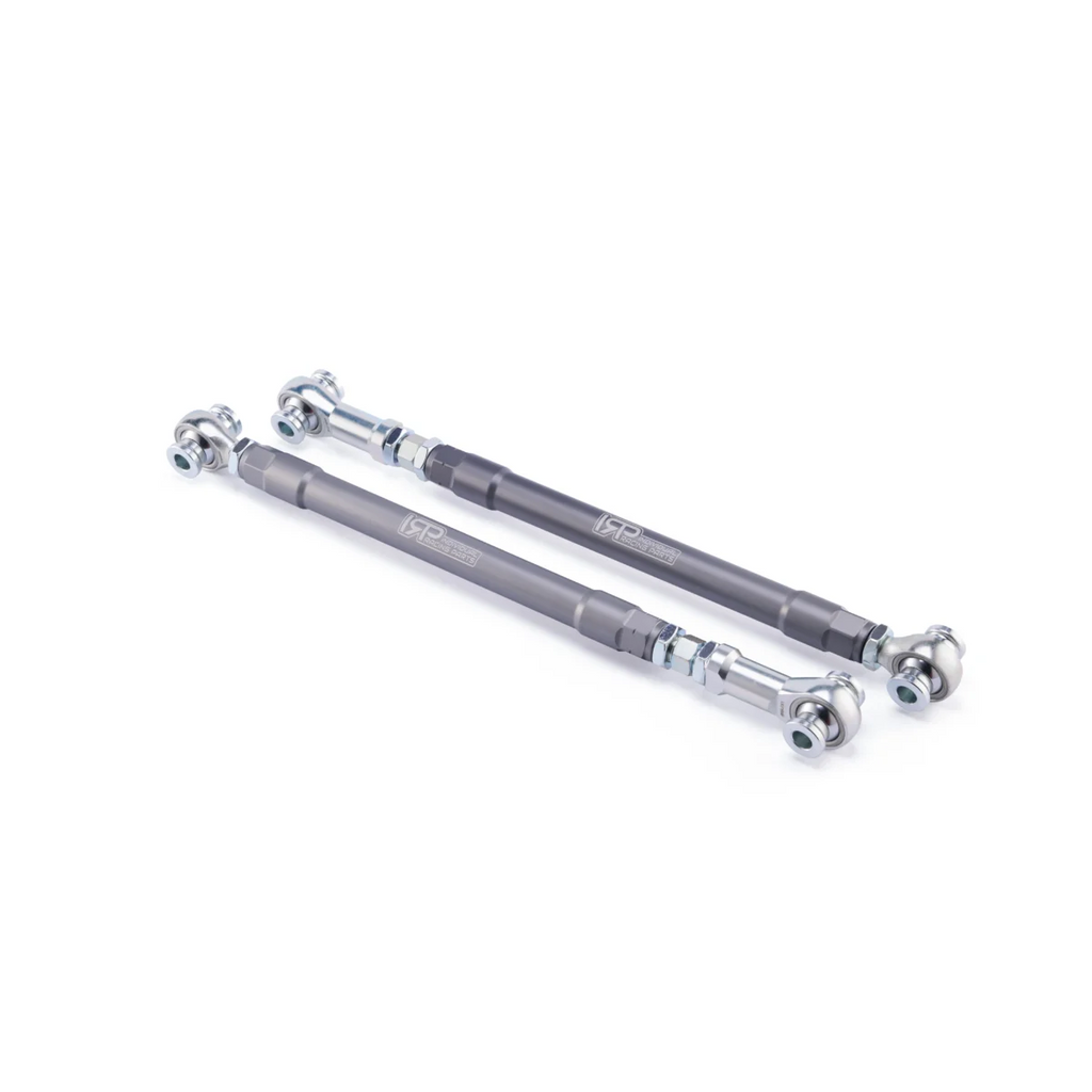 Brazos de convergencia traseros regulables de aluminio IRP con rodamientos Motorsport para BMW E8x E9x no M gris