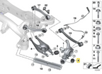 IRP Silentblocks de brazo trasero del portamasas, carcasa de aluminio con rodamiento, para BMW F3x F2x