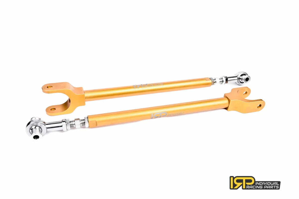 Brazos de caída superiores traseros IRP de aluminio con rodamientos Fluro Motorsport para BMW E36