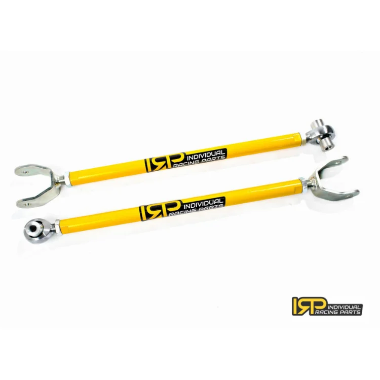 Brazos de camber traseros superiores IRP de acero con rótulas Fluro Motorsport para BMW E36