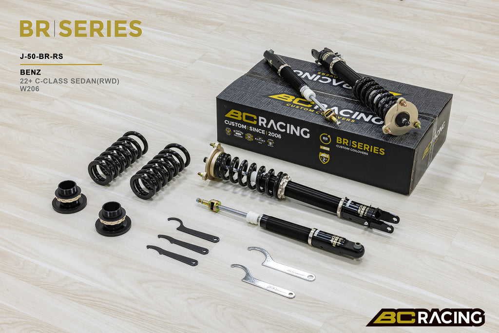 Coilovers BC Racing J-50-BR-RS para Mercedes Benz Clase C Sedán RWD W206 2022+