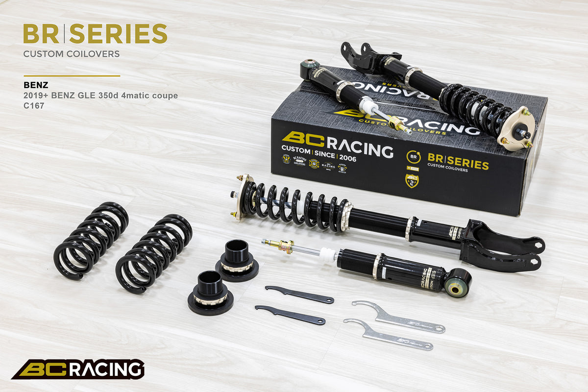 Coilovers BC Racing J-51-BR-RS para Mercedes Benz GLE 350D 4Matic Coupé C167 2019+