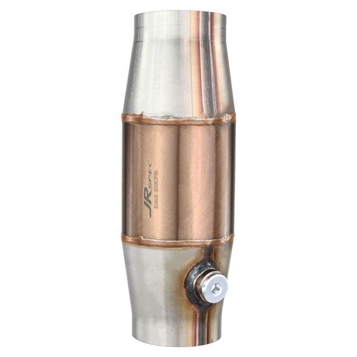 JRspec Euro 2 Universal Sports Catalytic Converter for 1.2 to 3.2 L Engines, 76 mm Inlet/Outlet (100 mm).