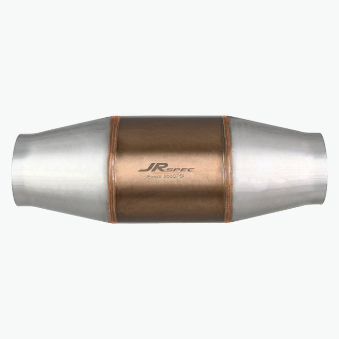 Universal JRspec Euro 3 Sport Catalytic Converter for 1.2 to 3.2 L Engines, 63mm (100mm) Inlet/Outlet.