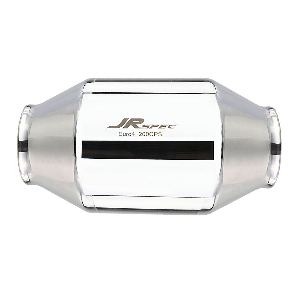 Catalizador universal JRspec Euro 4 para motores de 0,6 - 2,4 L, entrada/salida 57 mm (102 mm)