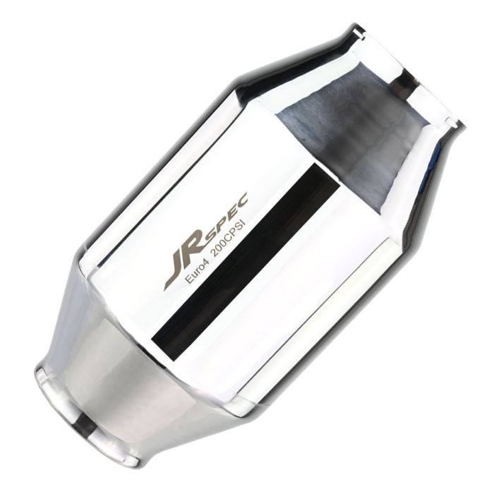 JRspec Euro 4 Universal Catalytic Converter for 0.6 to 2.4 L Engines, 57 mm (102 mm) Inlet/Outlet.