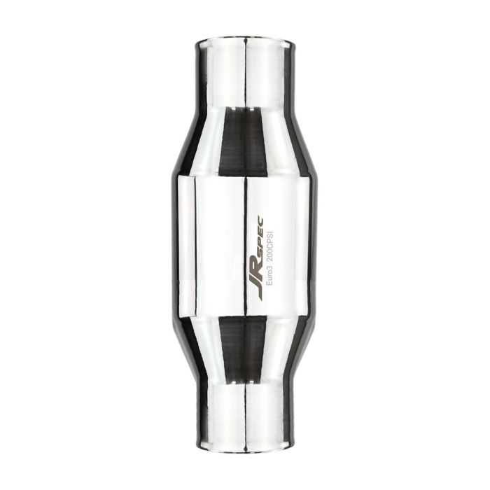 JRspec Euro 3 Universal Catalytic Converter for 1.8 to 4.2 L Engines, 63mm (102mm) Inlet/Outlet.
