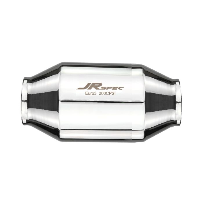 JRspec Euro 3 Universal Catalytic Converter for 0.6 to 2.4 L Engines, 63mm (102mm) Inlet/Outlet.