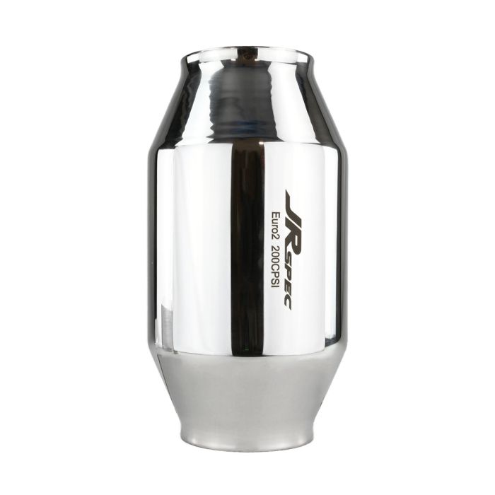 JRspec Euro 2 universal catalytic converter for 0.6 to 2.4 L engines, 63.5 mm (102 mm) inlet/outlet.