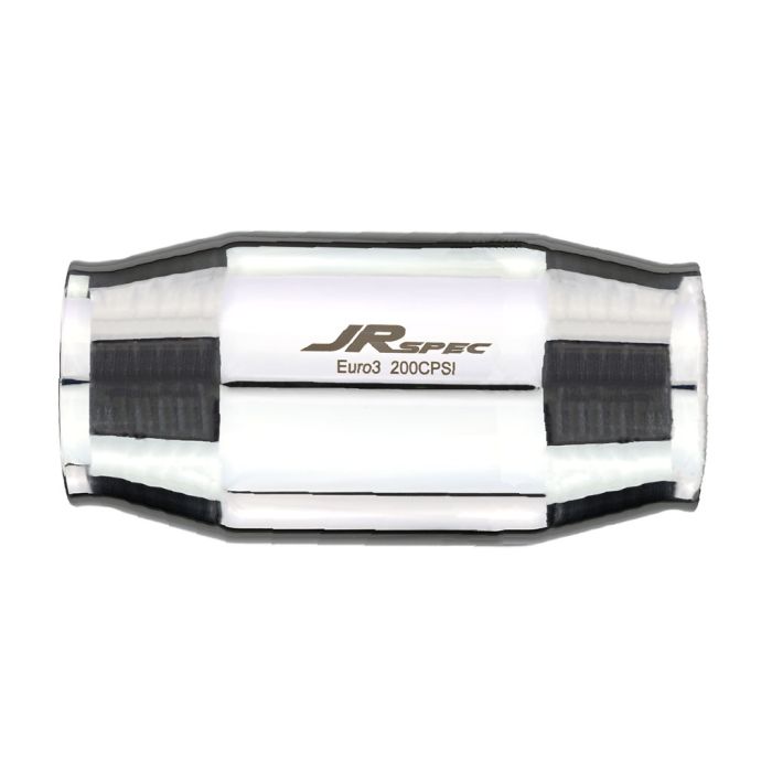 JRspec Universal Catalytic Converter Euro 3 for 0.6 to 2.4 L Engines, 76 mm (102 mm) Inlet/Outlet.