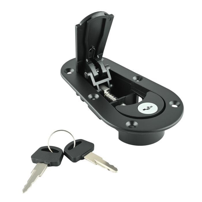 JRspec flat bonnet fasteners - black