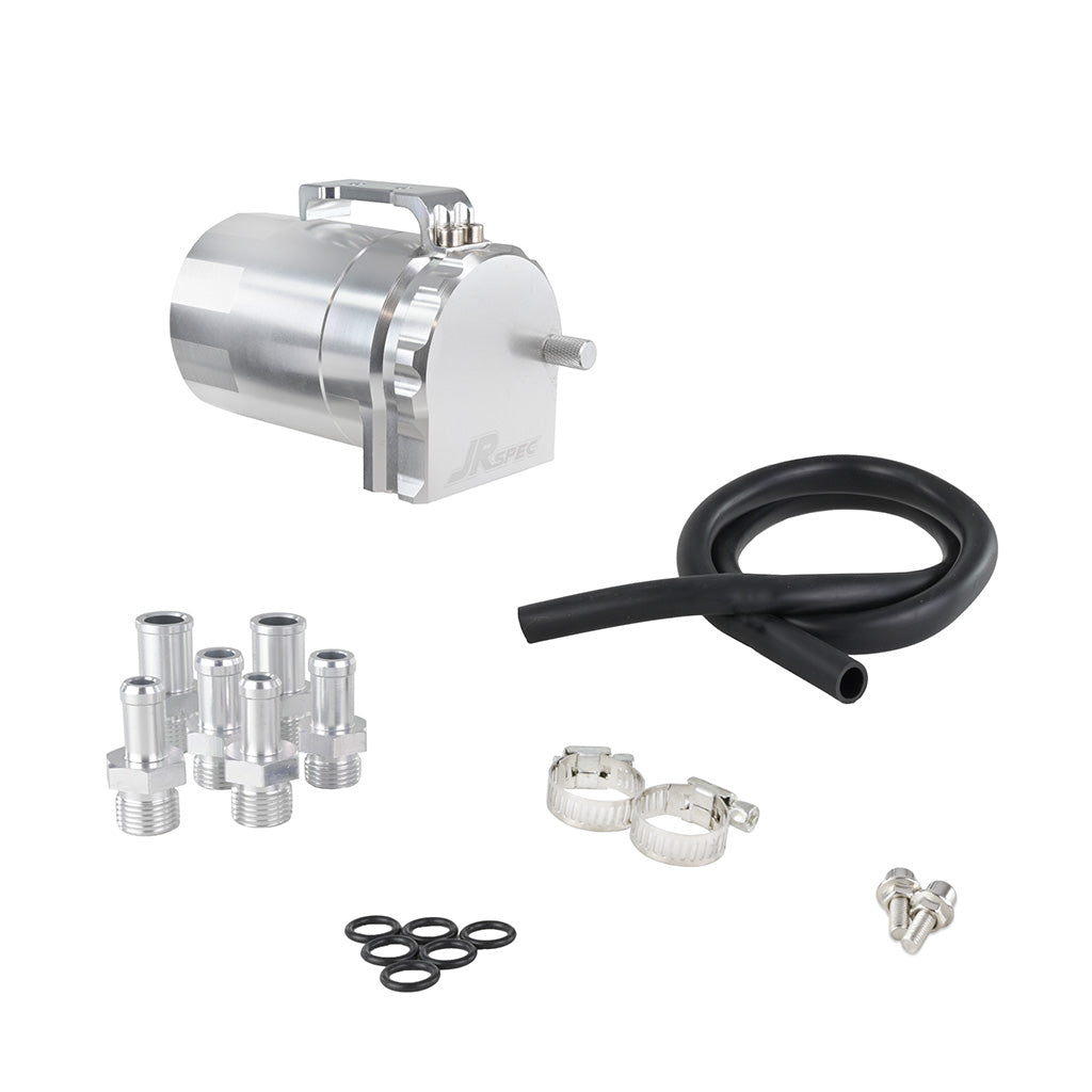 Catch tank de aceite JRspec 350 ml con racores de 6, 8 y 10 mm