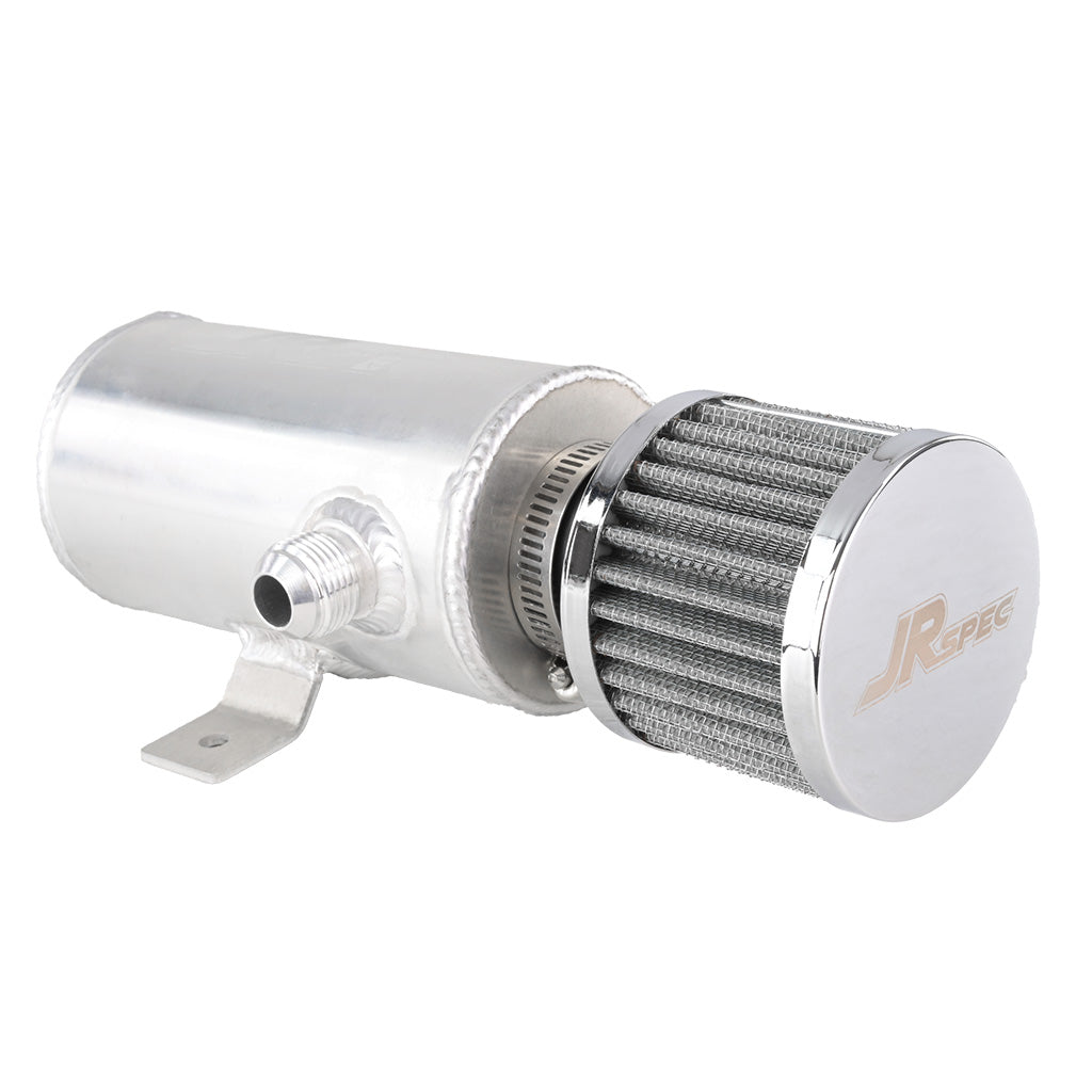 OIL CATCH TANK JRSPEC 0,75 L CON 2 RACORES LATERALES AN10 Y FILTRO