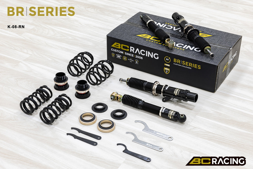 Coilovers BC Racing K-08-BR-RN para Peugeot 207 2006-2012 (Europa) (amortiguador 51 mm)