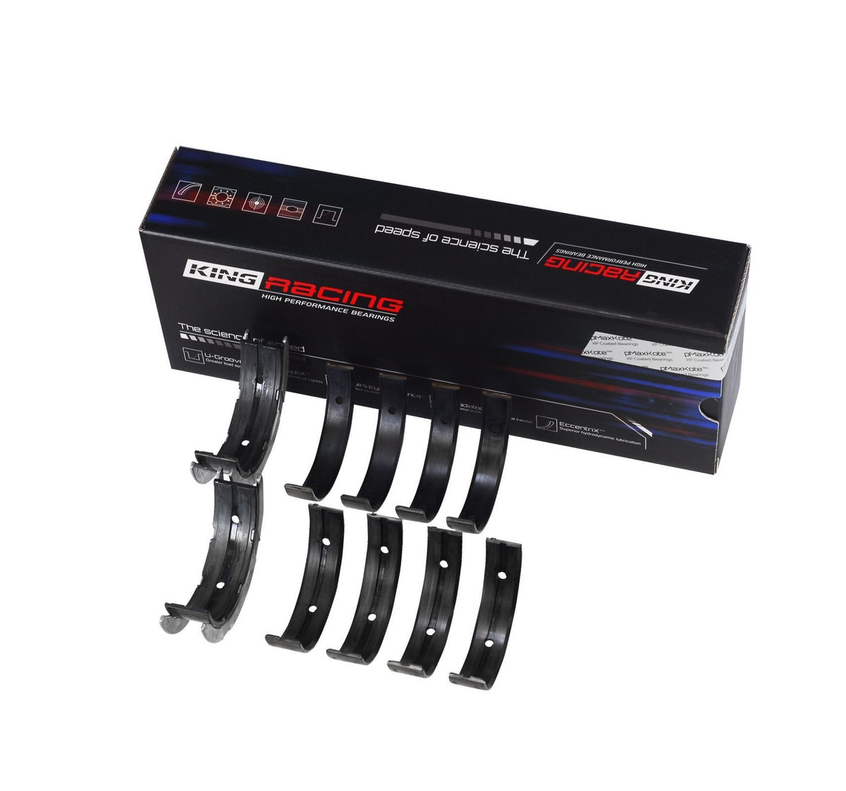 Juego de cojinetes de bancada King Racing MB5745XPGC 0,5 para Subaru FA20 Toyota 4U-GSE