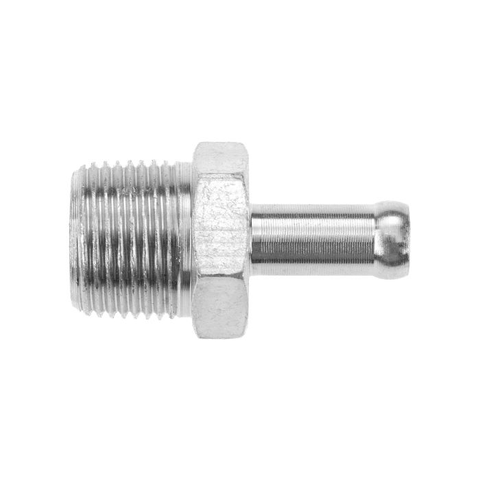 Adaptador de manguera con conexión rápida M20x1.5 a 9 mm, color plata.