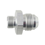 Adaptador de conexión de manguera JIC AN6 ORB macho a AN8 macho, color plata.