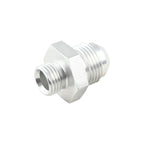 Adaptador de conexión de manguera JIC AN6 ORB macho a AN8 macho, color plata.