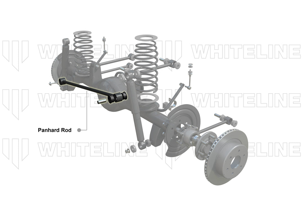 Barra Panhard trasera regulable Whiteline para Ford Mustang S197 2004-2014