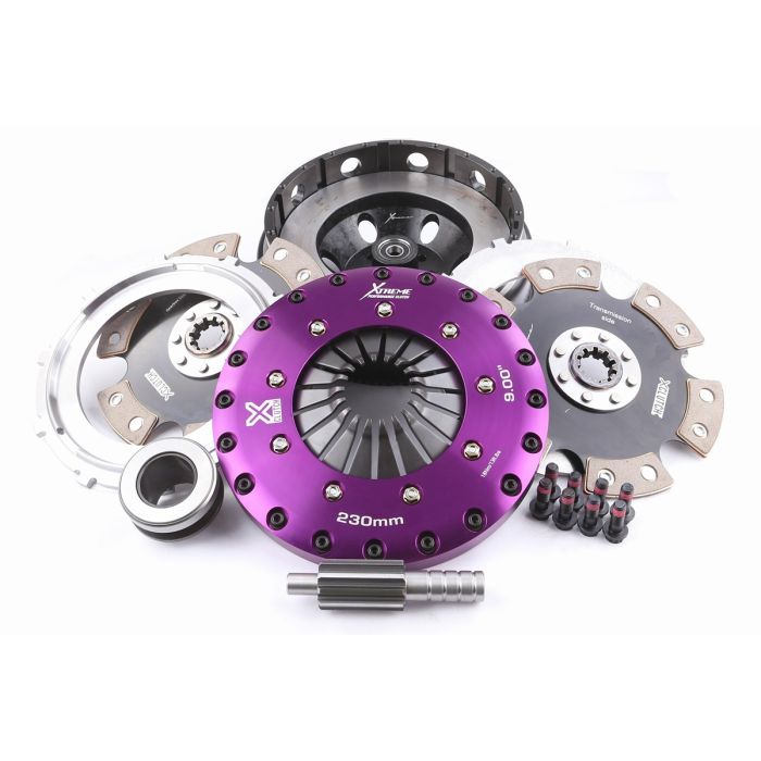 Kit de embrague de doble disco de 230 mm Xtreme Clutch para Toyota JZ BMW 10T 1-3/8" 35 mm