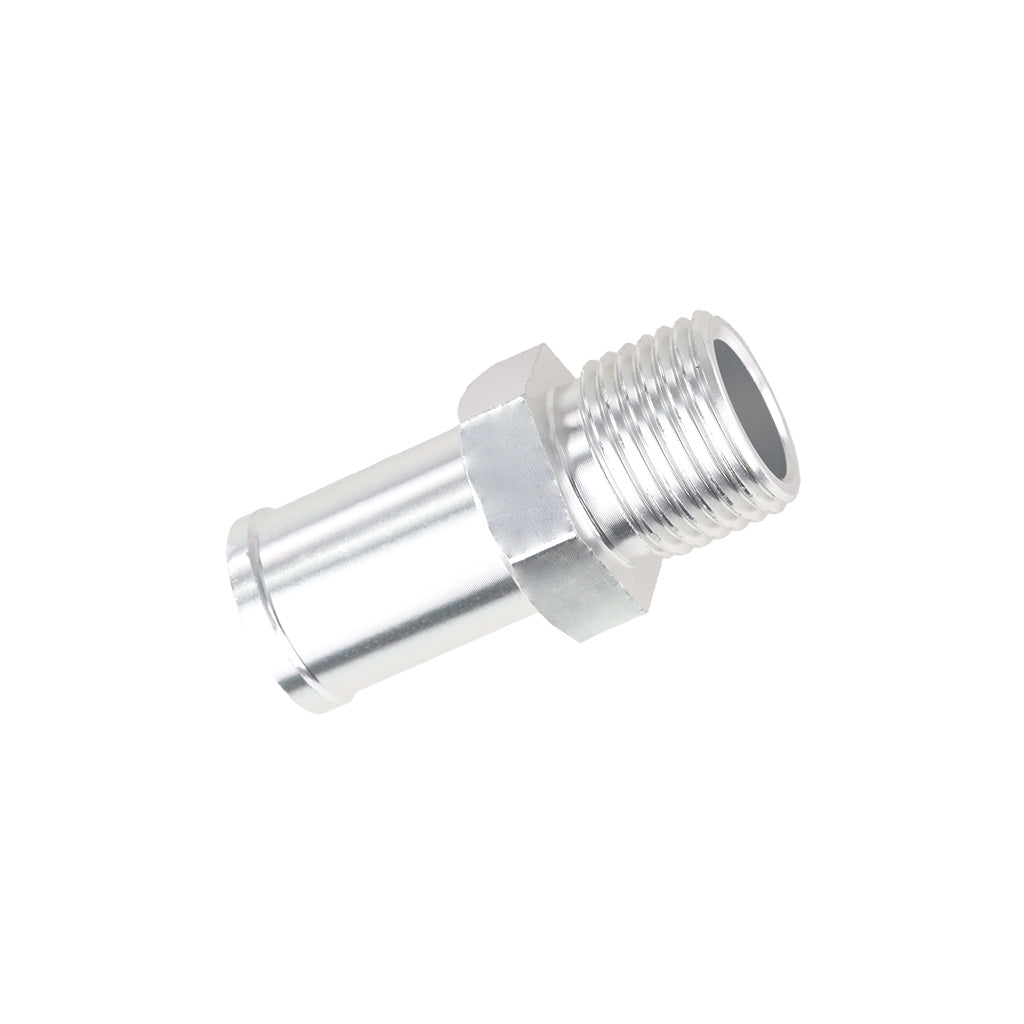 Racor adaptador de aluminio M12x1,5 a espiga push-on de 10 mm