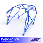 Arco de seguridad Mazda MX-3 (EC) Coupé 3 puertas Weld In V4