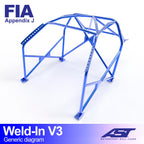 Arco de seguridad Mazda MX-5 (NB) Roadster 2 puertas Weld In V3