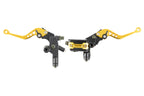 Maneta universal de freno y embrague para moto y quad dorado