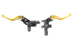 Maneta universal de freno y embrague para moto y quad dorado