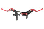 Maneta universal de freno y embrague para moto y quad rojo