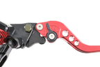 Maneta universal de freno y embrague para moto y quad rojo