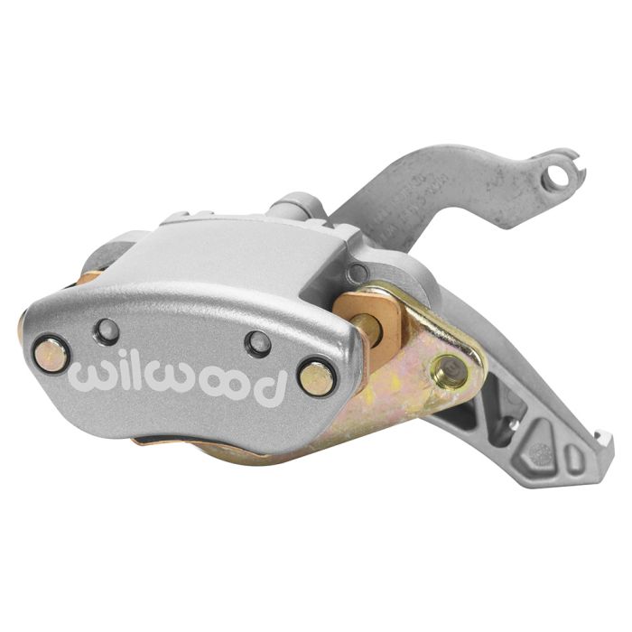 Wilwood 120-12070 MC4 Mechanical Floating Mount Brake Caliper, Left, 1 Piston, Silver.
