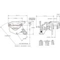 Wilwood 120-17144 MC4 Mechanical Floating Brake Caliper Left, 1 Piston