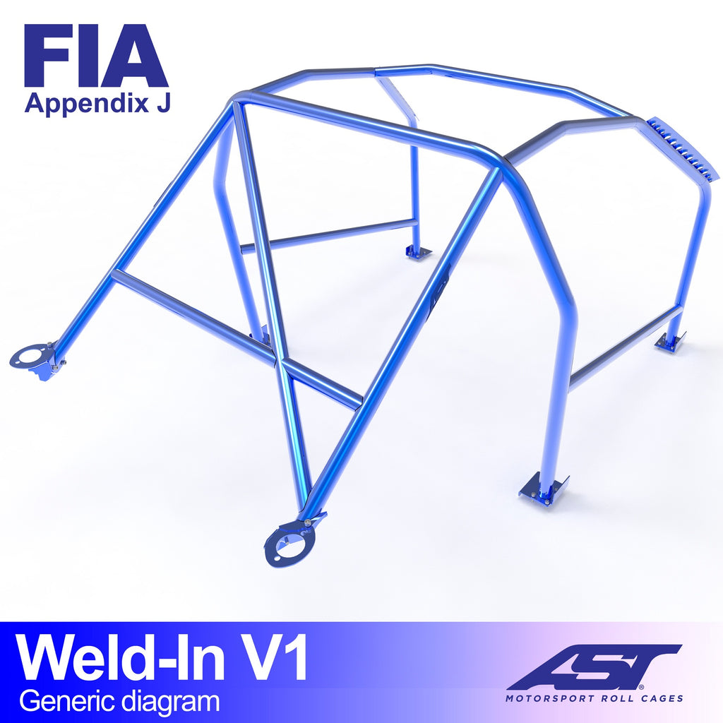 Arco de seguridad Mercedes-Benz 190 E (W201) Sedán 4 puertas Weld In V1