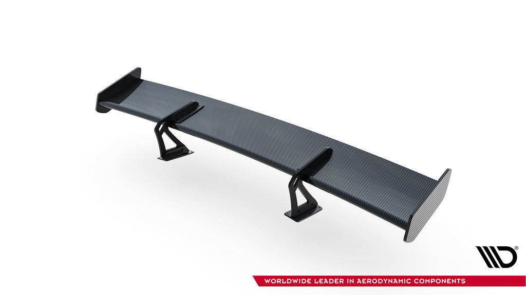 Alerón de carbono con soportes cuello de cisne + LED para Mercedes-Benz CLA Coupe C118 / C118 Facelift