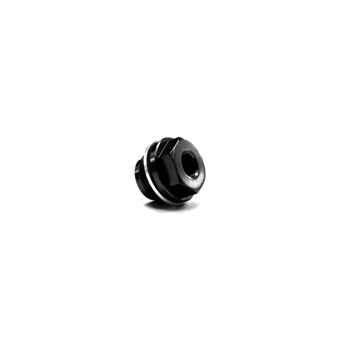 MMR oil thermostat housing embellishment kit in black with 1/8NPT oil adapter for BMW N55 N54 S55 2007-2019