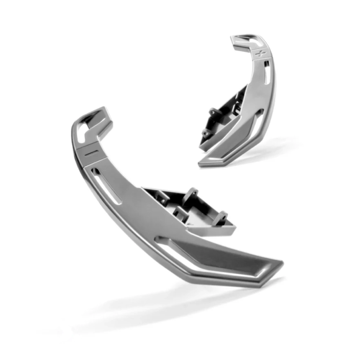 Dark anthracite MMR shift paddles for BMW E Series and F Series.