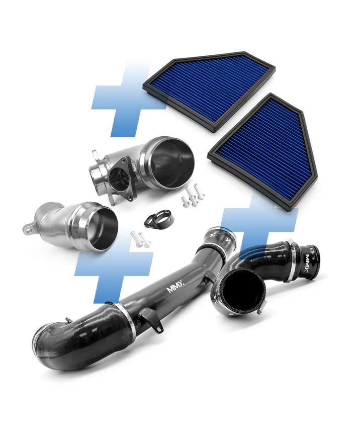 Kit de admisión MMX con codos de entrada de turbo, tubos de admisión y filtros de panel de algodón para BMW M2 2023+ M3 M4 2021+