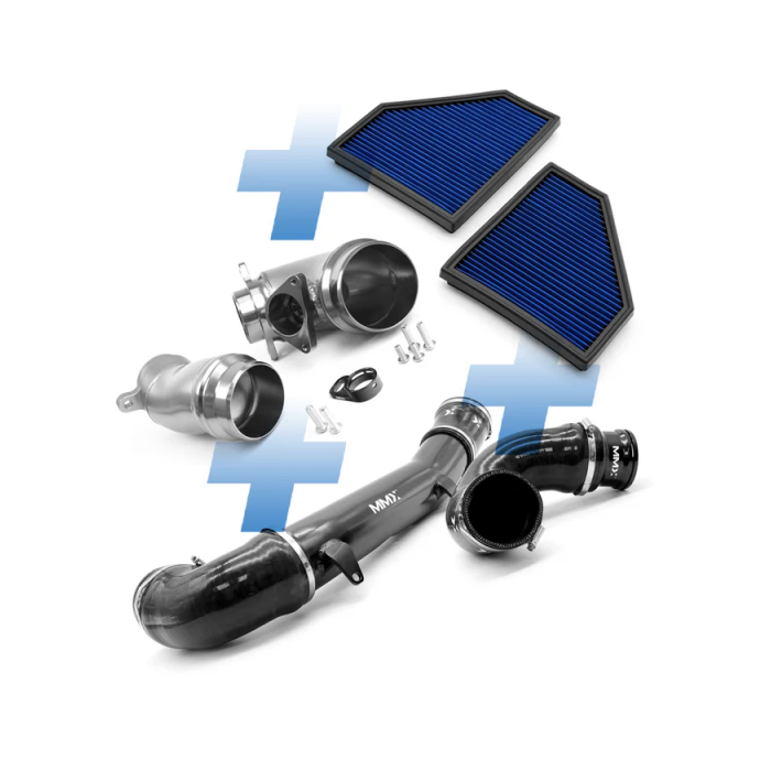 Kit de admisión MMX, codos de entrada de turbo, juego de tubos de admisión, filtro de panel de algodón para BMW M2 2023+, M3, M4 2021+