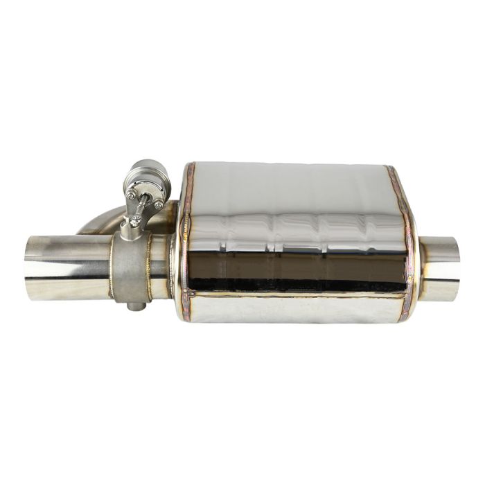 JRspec Active Exhaust Silencer with 76mm (3") Vacuum Actuated Throttle Remote Control Left