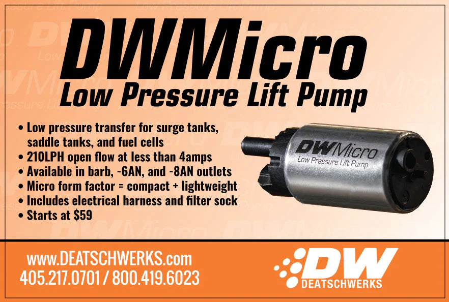 DeatschWerks In-Tank lift Pump 210 L/HR AN6