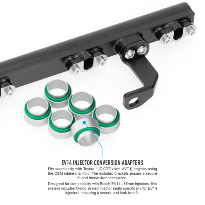 Riel de combustible Nuke Performance para Toyota 6 cilindros 1JZ-GTE sin VVT-i