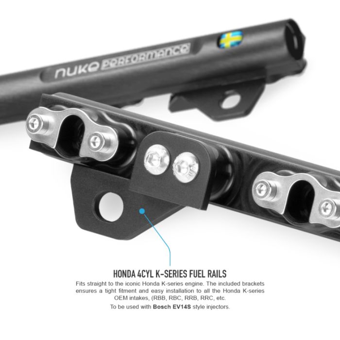 Riel de combustible Nuke Performance para motores Honda de 4 cilindros serie K