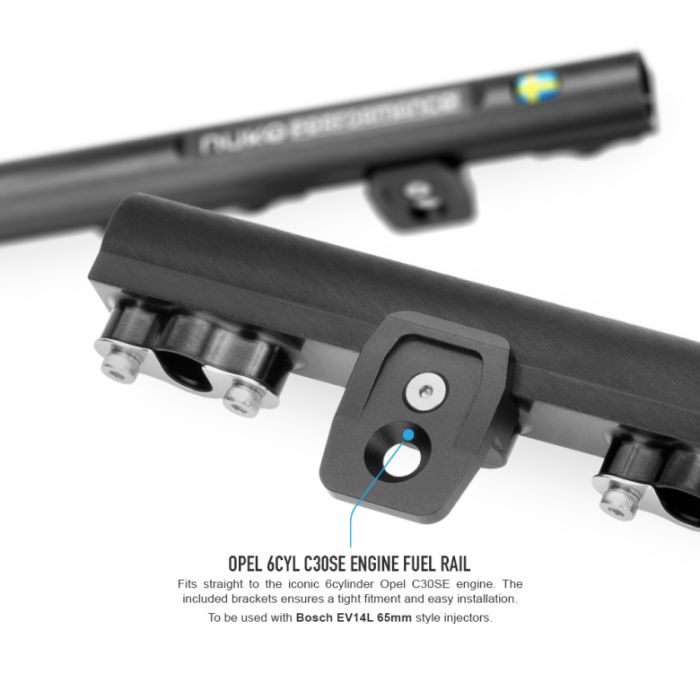Nuke Performance Fuel Rail for Opel 6-cylinder C30SE C36GET