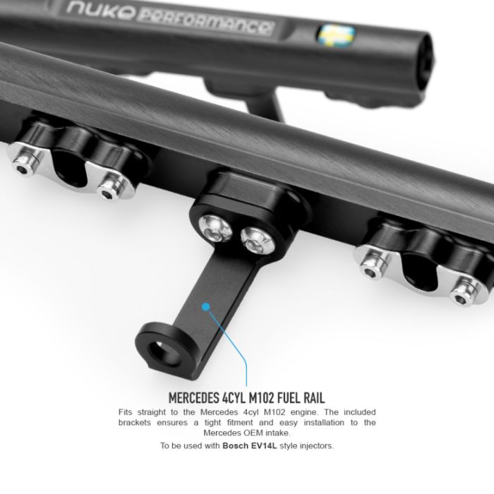 Nuke Performance Fuel Rail for Mercedes 4-cylinder M102 8v